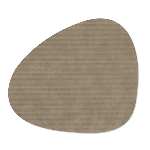 LIND DNA Table Mat Curve L Corduroy Nomad Grey